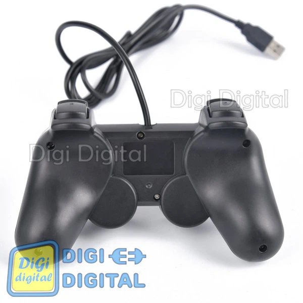 Джойстик USB для ПК PC GamePad DualShock вібро провідний Чорний - Фото 3 Джойстик USB для ПК PC GamePad DualShock вібро провідний Чорний - зображення 3