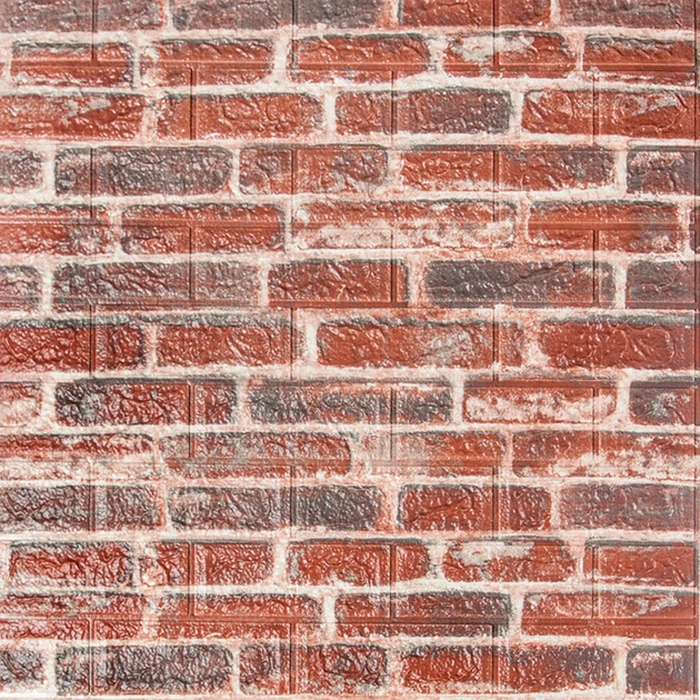 Самоклеюча 3D панель Sticker Wall під цеглу червону Катеринославську 700x770x5мм - Фото 1 Самоклеюча 3D панель Sticker Wall під цеглу червону Катеринославську 700x770x5мм - зображення 1