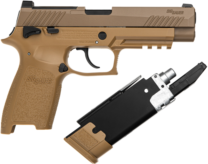 Пистолет пневматический Sig Sauer P320-M17 Blowback калибр 4.5 мм (AIR-M17-177) - изображение 4