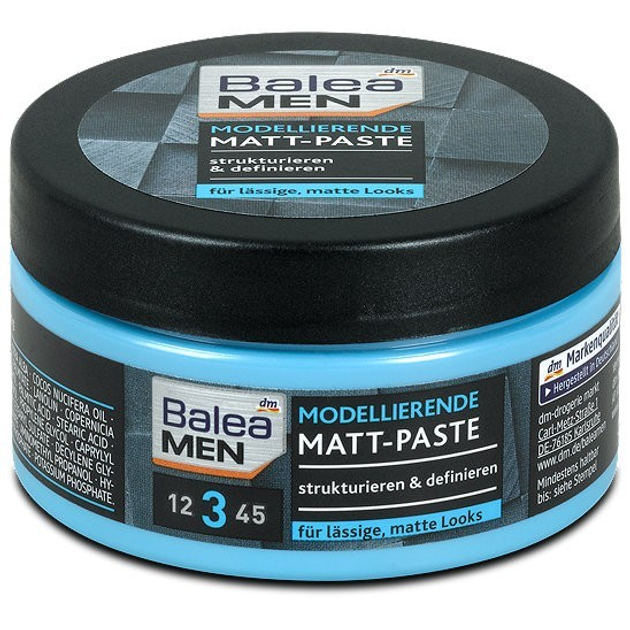 Моделирующая матовая паста для волос Balea Men Matt-Paste 100 мл ...