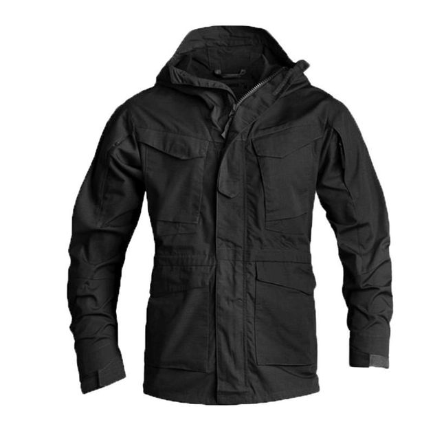 Тактична куртка classic American Lesko A010 M65 Black S чоловіча тепла (F_5126-18463) - зображення 1