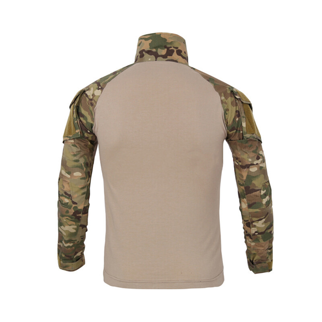 Тактична сорочка Lesko A655 Camouflage 3XL (40р.) кофта з довгим рукавом армійська камуфляжна для військових (F_4256-12572) - зображення 2