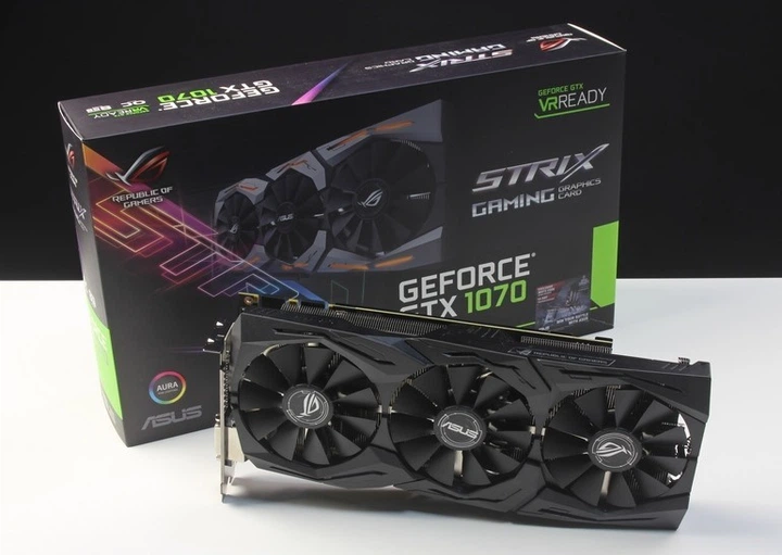 Видеокарта ASUS GeForce GTX 1070 8GB ( GTX1070 8 GB) – фото