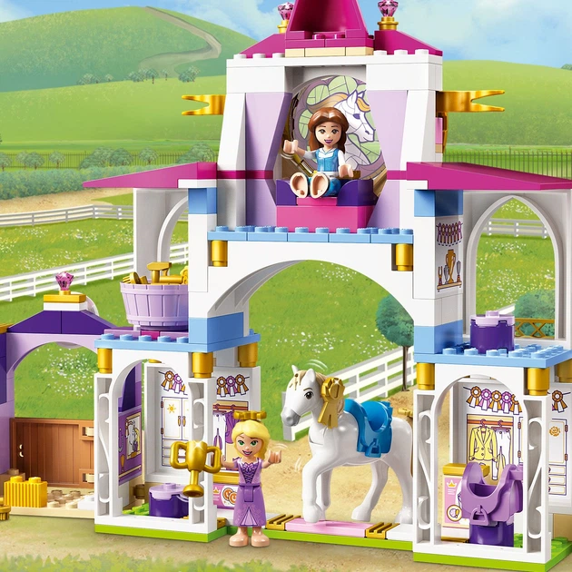 Zestaw klocków LEGO Disney Princess Królewskie stajnie Belli i Roszpunki 239 elementów (43195) - obraz 4