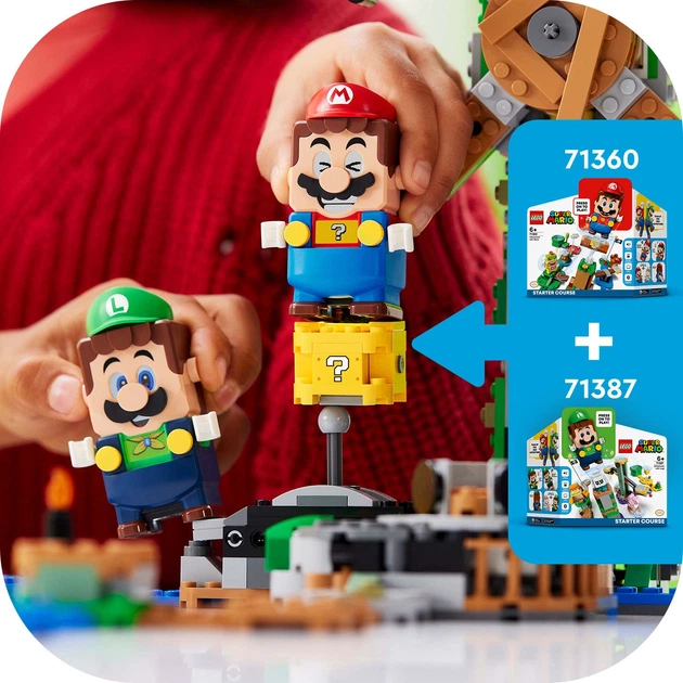 Zestaw klocków LEGO Super Mario Zestaw dodatkowy Walka z Reznorami 862 elementy (71390) - obraz 6