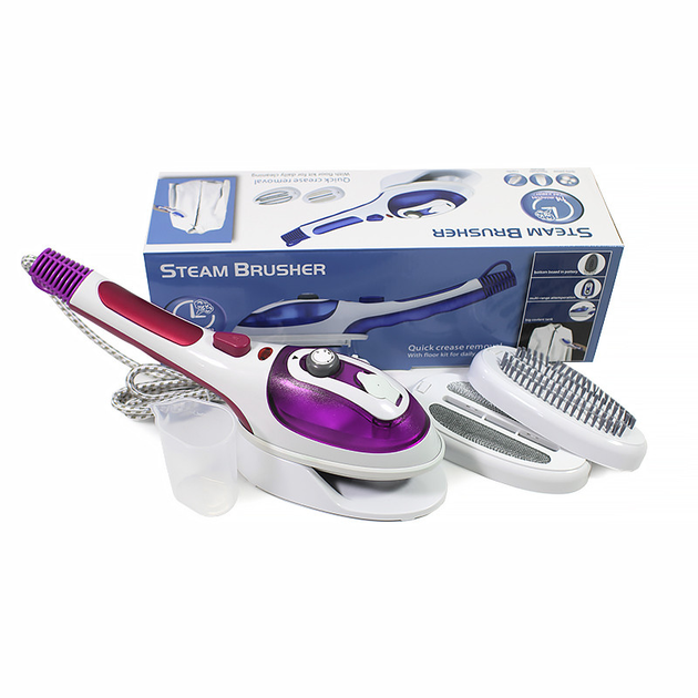 Отпариватель для одежды Lesko JK-9518 Purple мощность 800W ручной утюг щетка (F_5634-18993) - изображение 6