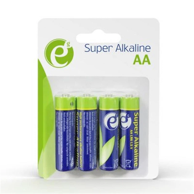 Батарейка EnerGenie Super Alkaline AA/LR06 BL 4 шт - Фото 1 Батарейка EnerGenie Super Alkaline AA/LR06 BL 4 шт - изображение 1