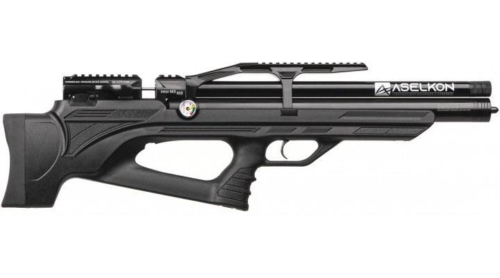 Пневматическая PCP винтовка Aselkon MX10-S Black кал. 4.5 + Насос Borner для PCP в подарок - изображение 2