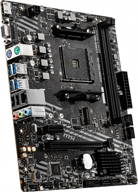 Материнская плата MSI A520M Pro-VH (sAM4, AMD A520, PCI-Ex16) - изображение 3