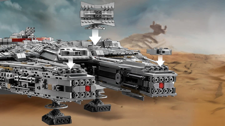 Zestaw klockow LEGO Star Wars Sokol Millennium 7541 element (75192) - obraz 8