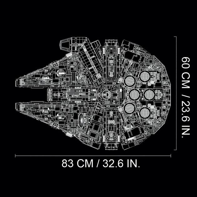 Zestaw klockow LEGO Star Wars Sokol Millennium 7541 element (75192) - obraz 11