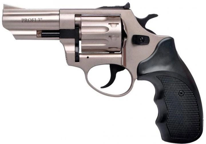 Револьвер під патрон Флобера PROFI-3 "сатин / пласт в подарунок Патрони Флобера 4 мм Sellier & Bellot Sigal (50 шт) + Кобура оперативна для револьвера універсальна + Збройна чищення мастило-спрей XADO - зображення 2