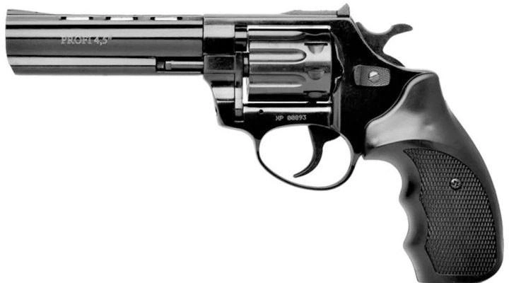 Револьвер під патрон Флобера PROFI-4.5 "черн / пласт + в подарунок Патрони Флобера 4 мм Sellier & Bellot Sigal (50 шт) + Кобура оперативна для револьвера універсальна + Збройна чищення мастило-спрей XADO - зображення 2