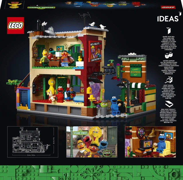 Конструктор LEGO Ideas Вулиця Сезам 123 1367 деталей (21324) - зображення 10