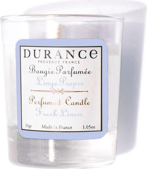 Свеча парфюмированная Durance Mini Perfumed Candle 30 г Свежее постельное бельё - изображение 1