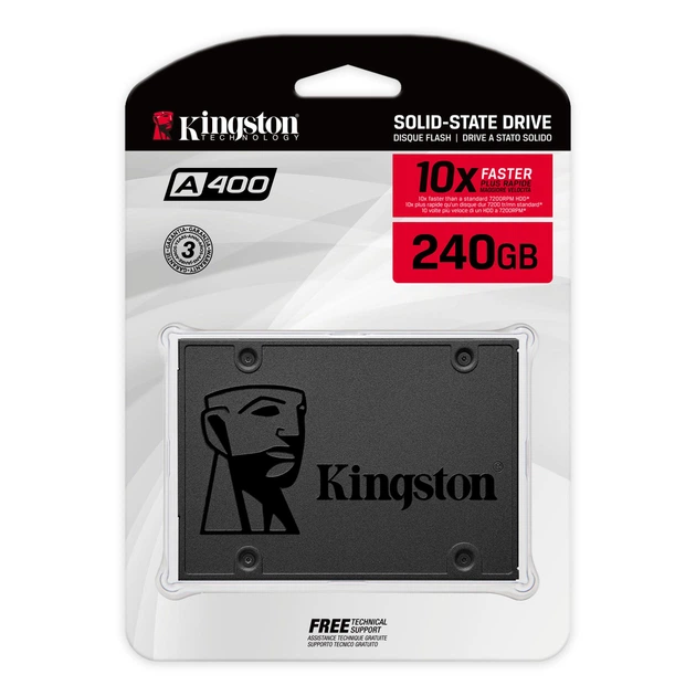 Твердотельний накопитель Kingston A400, 240GB, 2.5", SATAIII, 3D NAND - изображение 4