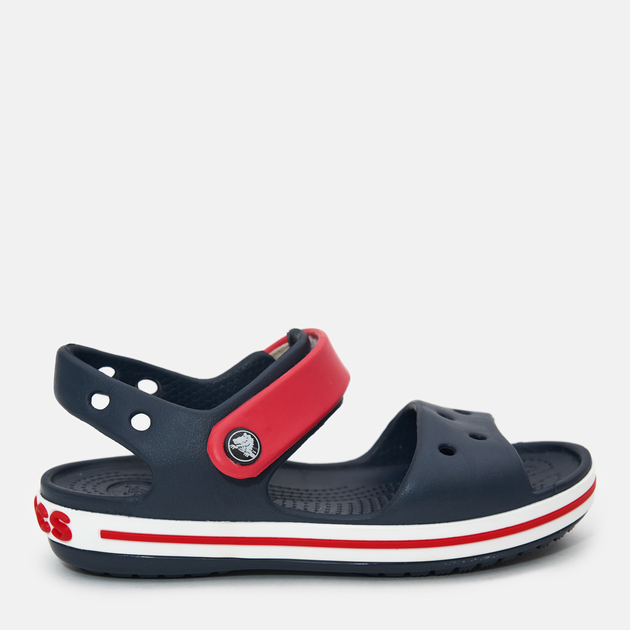 Сандалии детские Crocs Kids Crocband 12856-485 33-34 (J2) Темно-синие с красным (883503809994) 