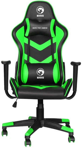 Крісло для геймерів Marvo CH-106 Black-green (CH-106GN) - зображення 2