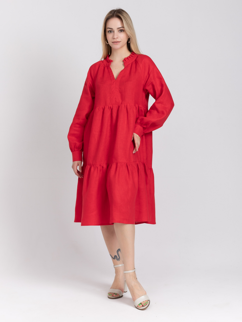 Сукня-сорочка міді осіння жіноча Feel and Fly Lychee Red 21132820 XL Червона від Rozetka на платформі USKIDKA Акція на Сукня-сорочка міді осіння жіноча Feel and Fly Lychee Red 21132820 XL Червона від Rozetka
