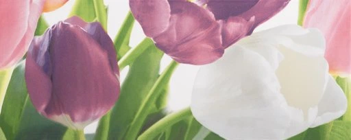Плитка настенная ATEM Ялта 2 Tulip розовая 20х50 см 1,7 м.кв. (11544085) - изображение 2