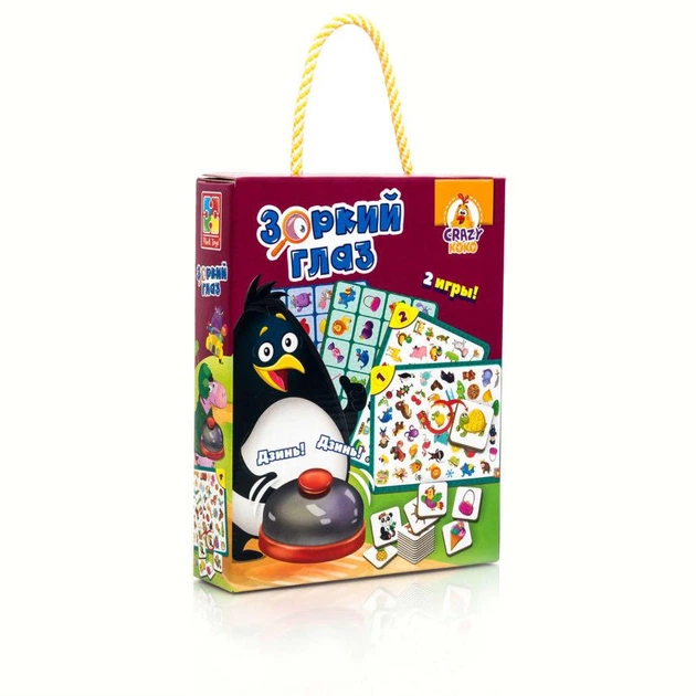 Игра со звонком Vladi Toys Зоркий глаз (Рус) (VT8010-01) - Фото 1 Игра со звонком Vladi Toys Зоркий глаз (Рус) (VT8010-01) - изображение 1