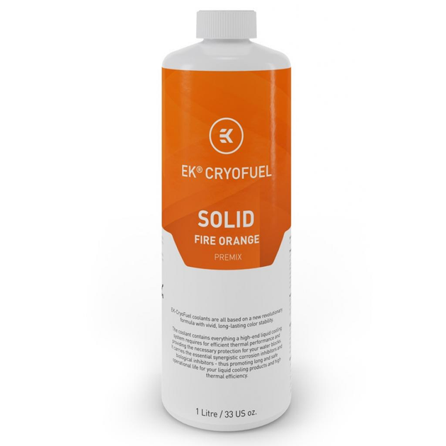 Охлаждающая жидкость Ekwb EK-CryoFuel Solid Fire Orange (Premix 1000mL) (3831109880326) - изображение 1
