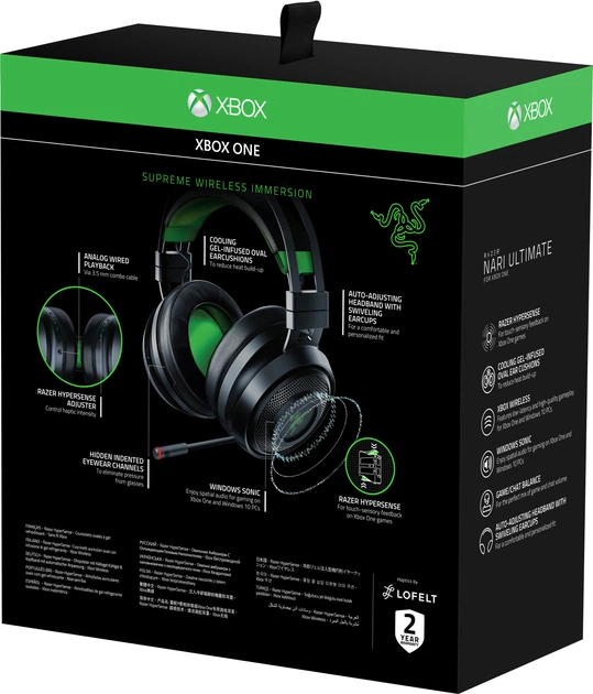 Наушники Razer Nari Ultimate for Xbox One (RZ04-02910100-R3M1