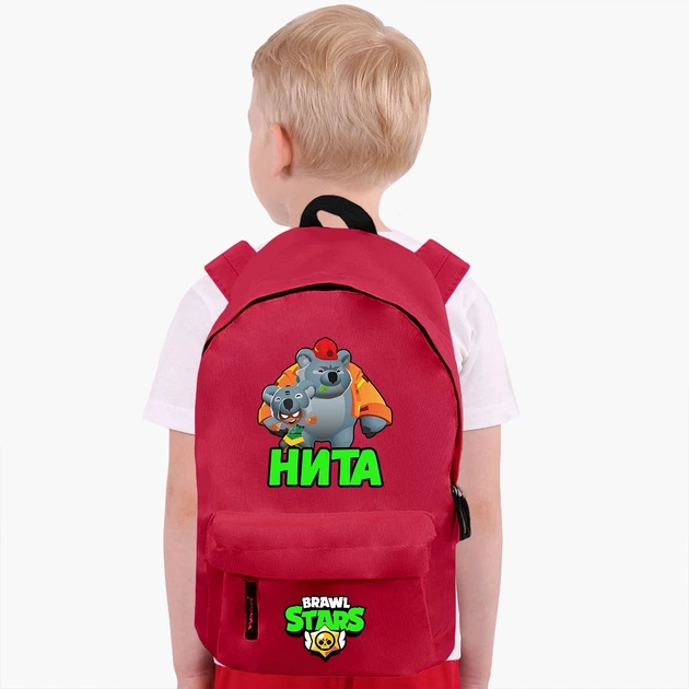 Рюкзак дитячий Бравл Старс Ніта (Brawl Stars Nita) (9263-1017) 17 л Червоний - зображення 2