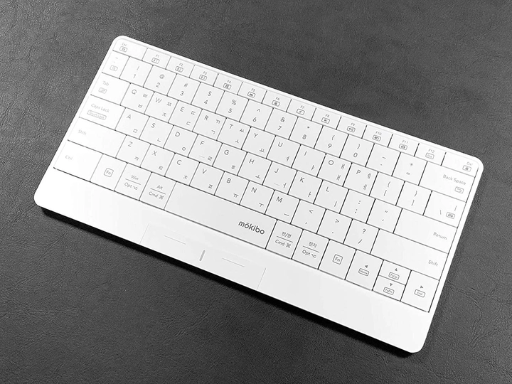 Беспроводная Клавиатура Mokibo со встроенной сенсорной панелью 2-В-1 Белая - изображение 2