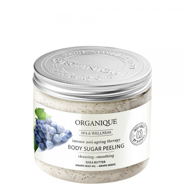 Антивіковий цукровий пілінг для тіла Organique Anti-Ageing Therapy Grape 200мл 306303 