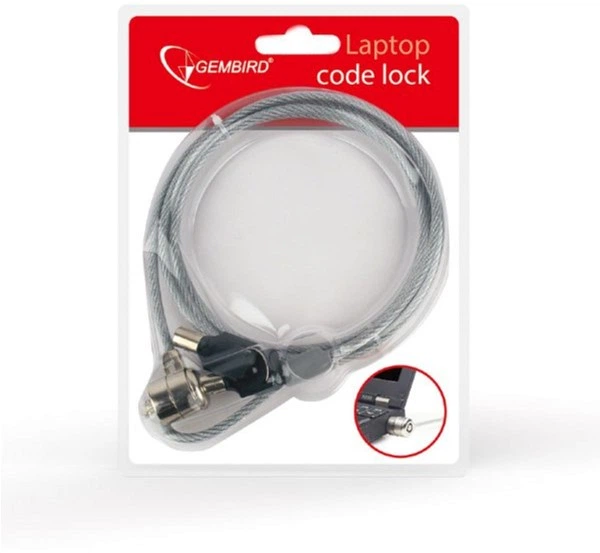 Linka zabezpieczająca do laptopa Gembird LK-K-01 - obraz 2