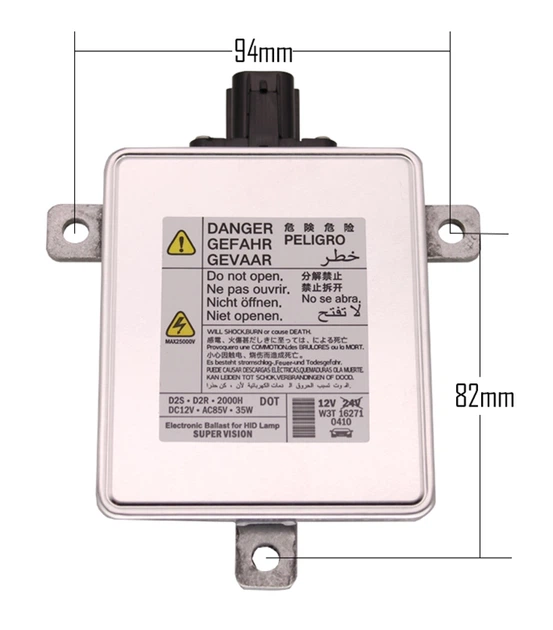 Штатный блок розжига ксенона Super Vision SV-17007 35W D2S/D2R для Acura TL TSX RDX Honda Accord Citroen Mazda 3 5 Mitsubishi Outlander Lancer Pajero Peugeot 4007 2007 Suzuki Vitara - изображение 3