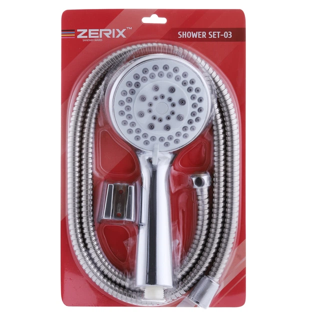 Душевой набор (шланг, лейка, кронштейн) ZERIX SHOWER SET-03 (ZX3097) - изображение 2