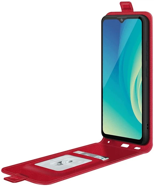 Чехол IETP для ZTE Blade A7S 2020 / A7020 флип вертикальный кожа PU красный - Фото 3 Чехол IETP для ZTE Blade A7S 2020 / A7020 флип вертикальный кожа PU красный - изображение 3