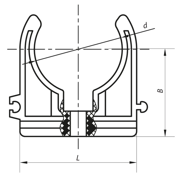 Крепление для труб PPR 40 KOER K0077.PRO (KP0092) - изображение 3