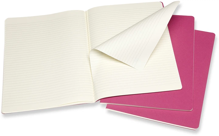 Набор записных книг Moleskine Cahier 19 x 25 см 3 шт по 120 страниц в линейку Розовый (8058647629667) - Фото 2 Набор записных книг Moleskine Cahier 19 x 25 см 3 шт по 120 страниц в линейку Розовый (8058647629667) - изображение 2