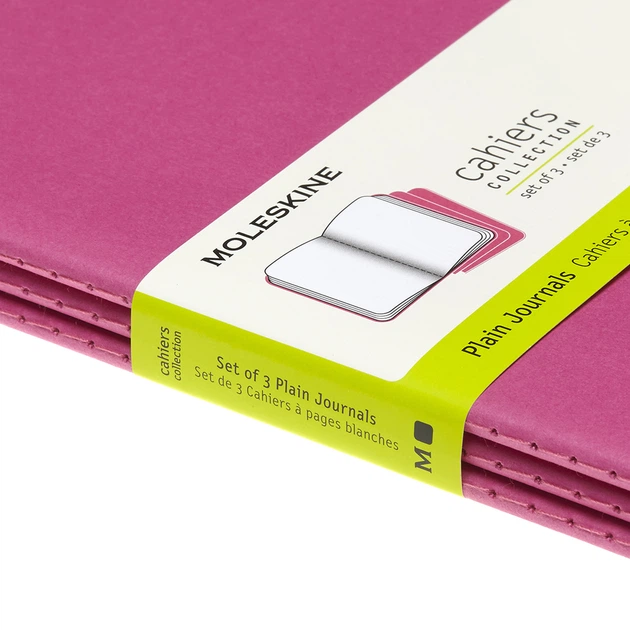 Набор записных книг Moleskine Cahier 13 x 21 см 3 шт по 80 страниц без линовки Розовый (8058647629681) - Фото 5 Набор записных книг Moleskine Cahier 13 x 21 см 3 шт по 80 страниц без линовки Розовый (8058647629681) - изображение 5