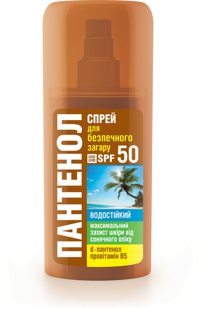 Спрей для безопасного загара Биокон Пантенол SPF-50 95 мл ...