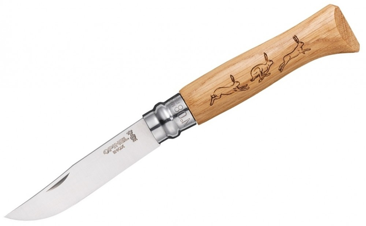 Ніж складаний кишеньковий Opinel №8 Animalia "Форель". 2047889 - зображення 1