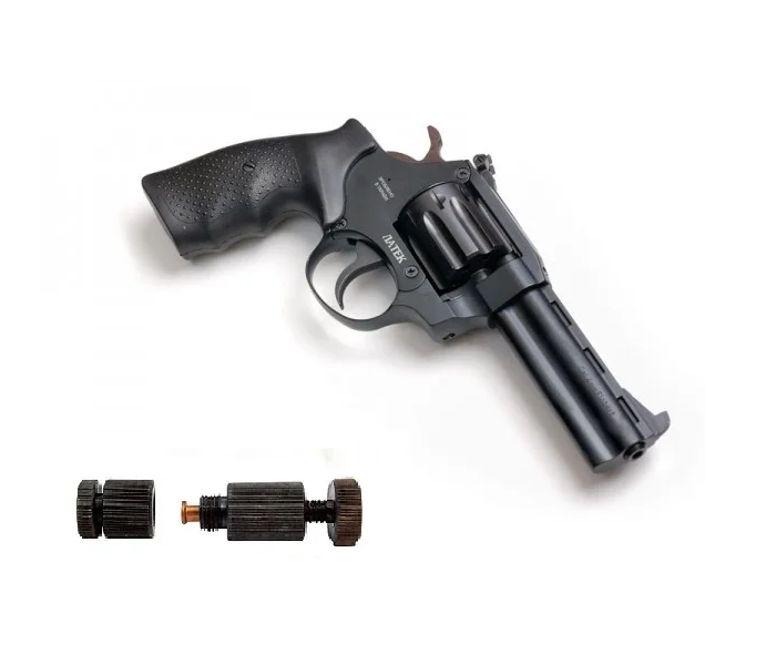 Револьвер под патрон Флобера Safari РФ-441 м пластик + Обжимка патронов Флобера в подарок! - изображение 1