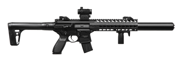 1003651 Пневматическая винтовка Sig Sauer MCX BLK с приц. Micro Red Dot, кал.177 - изображение 1