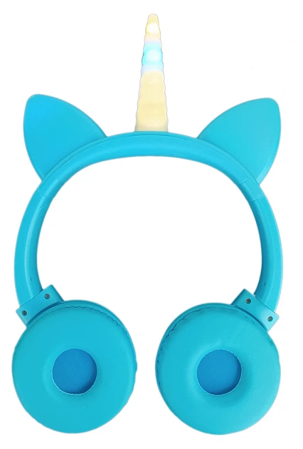 Бездротові дитячі навушники з вушками "Unicorn" KR-8600 BLUE - зображення 4