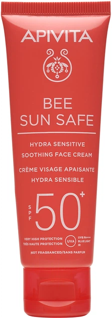 Apivita Bee Sun Bezpieczny Krem Do Opalania Twarzy SPF50+ Kojący 50 ml (5201279080204) - obraz 2