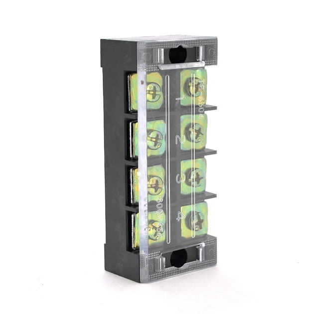 Клеммная колодка 4-разрядная TB-4504 45A/600V, сечение провода 0,5-4,0мм2, 50 шт в упаковке, цена за штуку - Фото 1 Клеммная колодка 4-разрядная TB-4504 45A/600V, сечение провода 0,5-4,0мм2, 50 шт в упаковке, цена за штуку - изображение 1