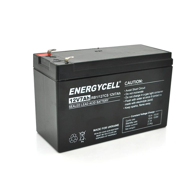 Аккумуляторная батарея Energycell HGL 7-12 RB1 12V, 7Ah RB1127CS12V7Ah - изображение 1