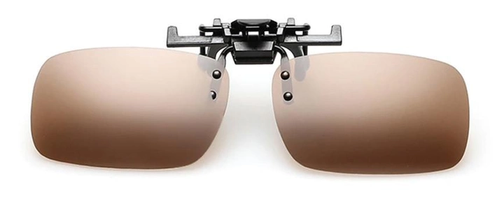 Поляризационная накладка на очки RockBros коричневая маленькая - зображення 2