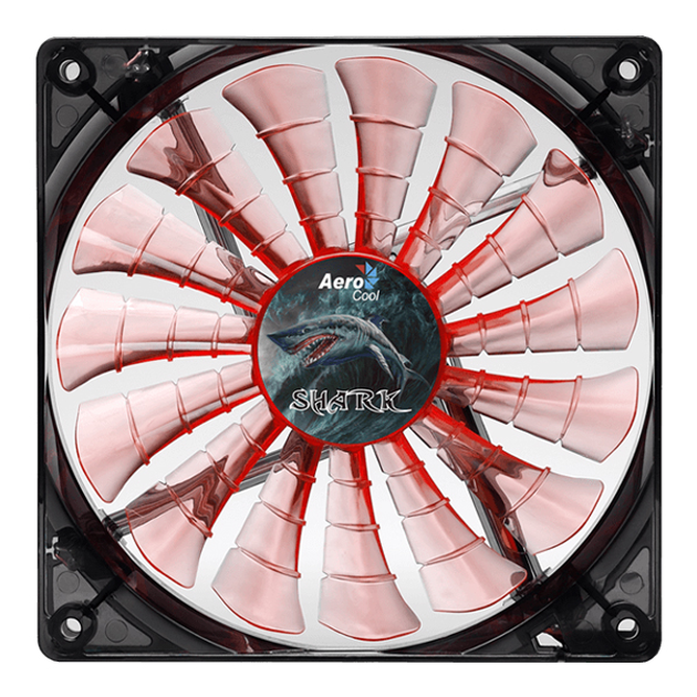 Кулер Aerocool Shark Fan 120мм LED (Evil Black/Orange) - изображение 1