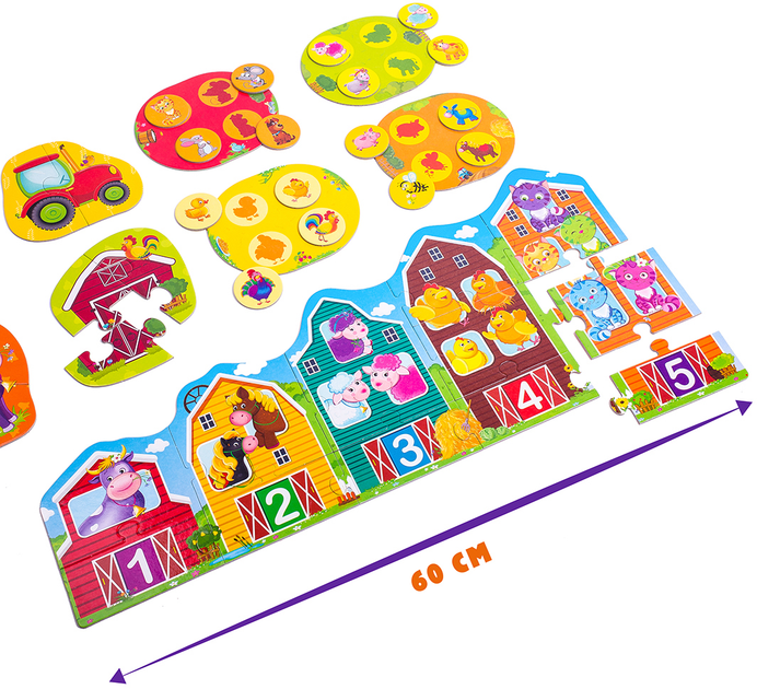 Розвивальний набір 3 в 1 Vladi Toys Ферма (укр) (VT2901-03) - зображення 5