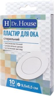 Пластир для ока H Dr.House 10 шт. 9.5х6.5 см (5060384392417) - зображення 1