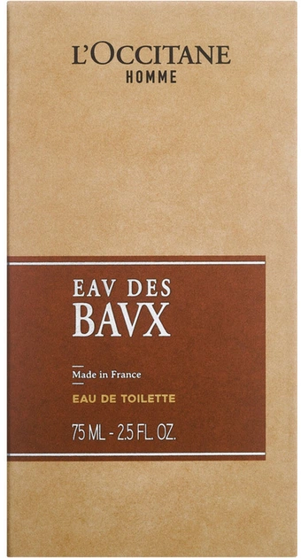 Туалетна вода для чоловіків L'Occitane en Provence MEN Baux 75 мл (3253581663349) - зображення 2